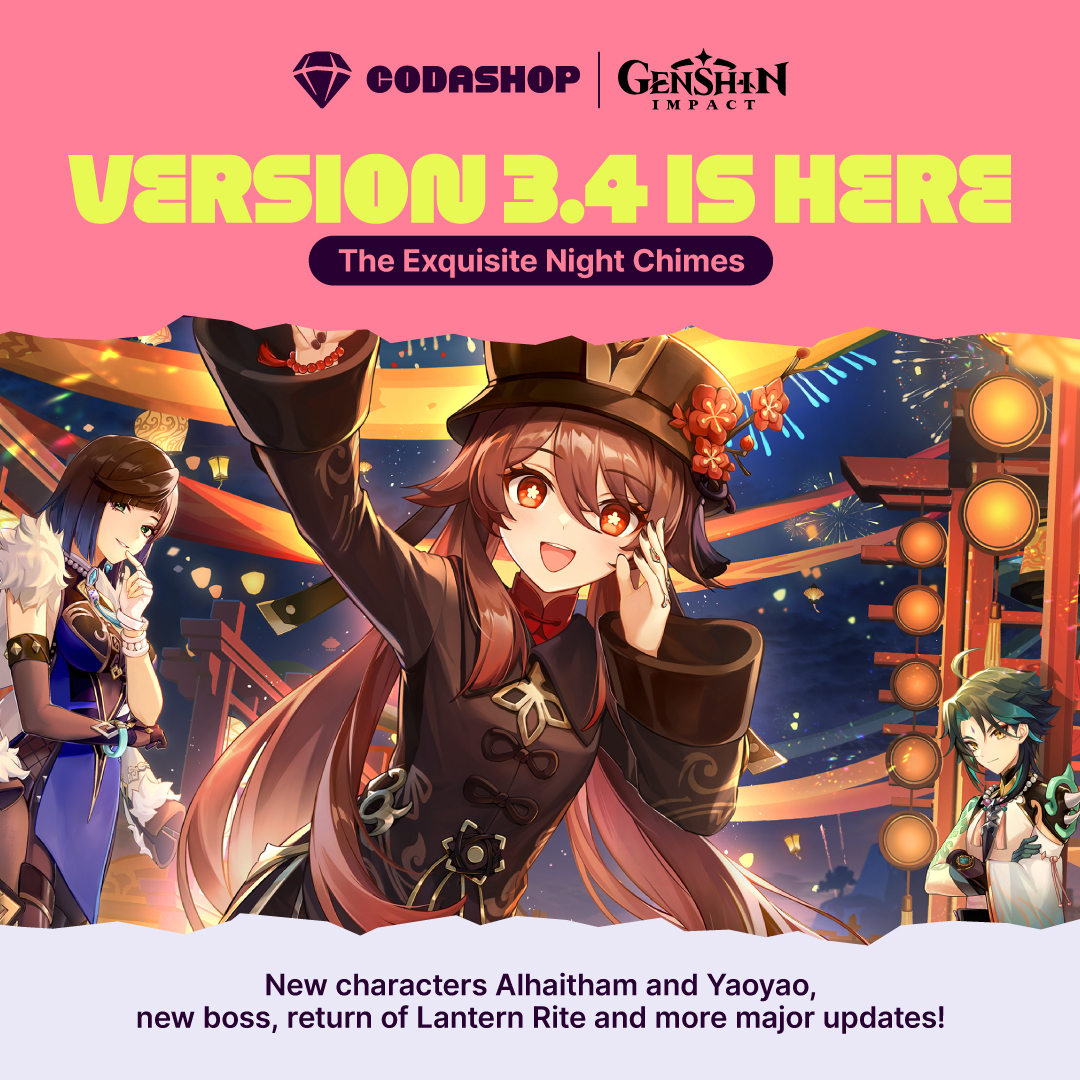 Genshin Impact Version 3.4 Update